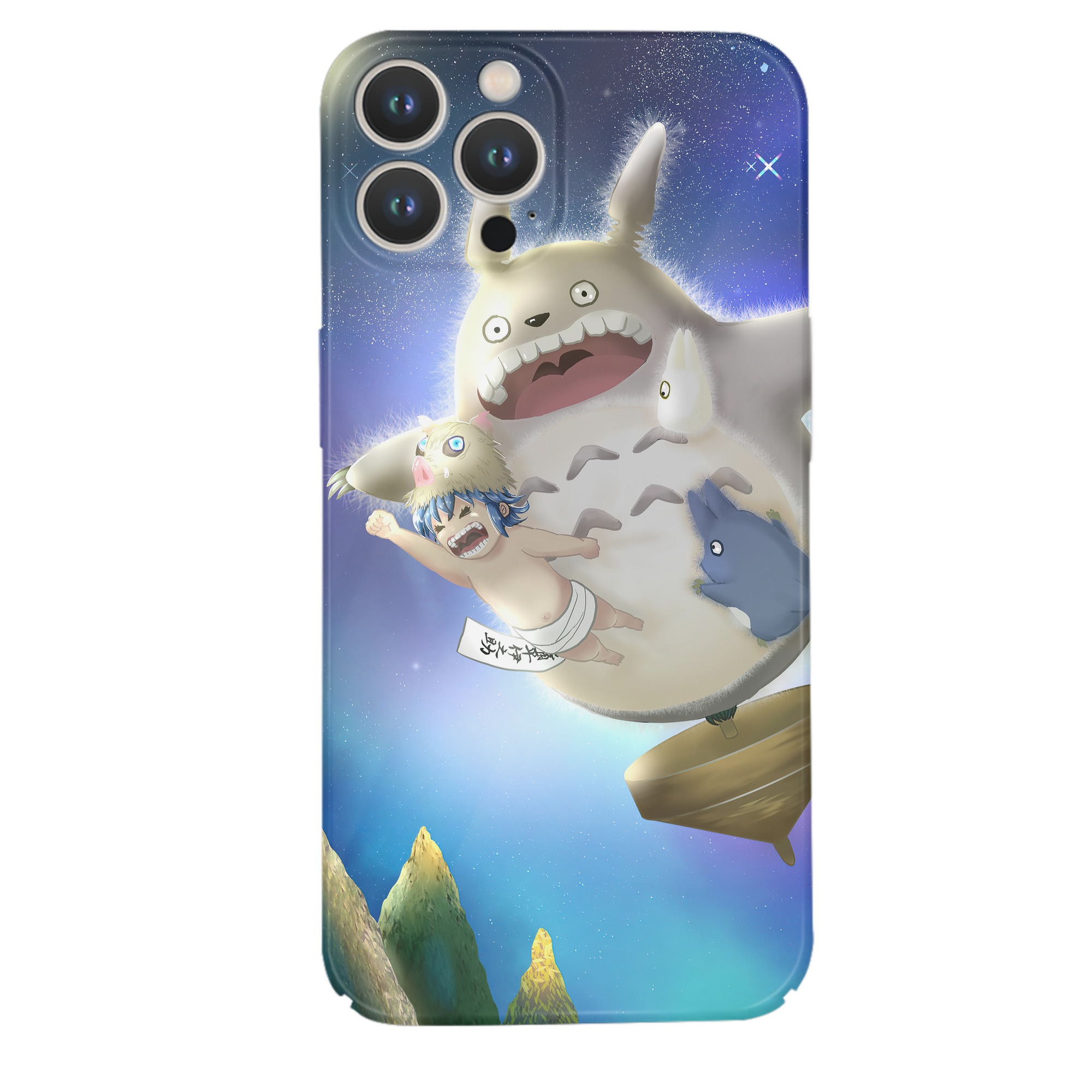 （画像用） となりのトトロ 草壁メイ 草壁サツキ My Neighbor Totoro Satsuki Kusakabe Mei Kusakabe 【iPhone 14シリーズ対応】ハードケース